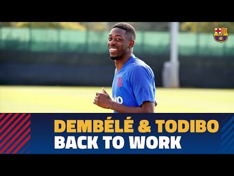 Dembélé and Todibo begin preseason training