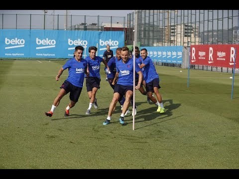 Barça's final day of training before trip to Japan
