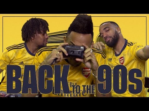 Arsenal players take on a 90s challenge | Arsenal away jersey 2019/20