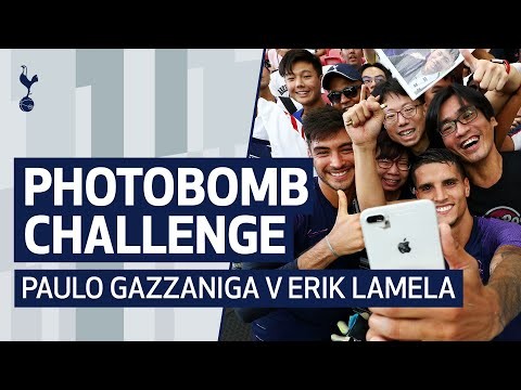 PHOTOBOMB CHALLENGE | PAULO GAZZANIGA V ERIK LAMELA