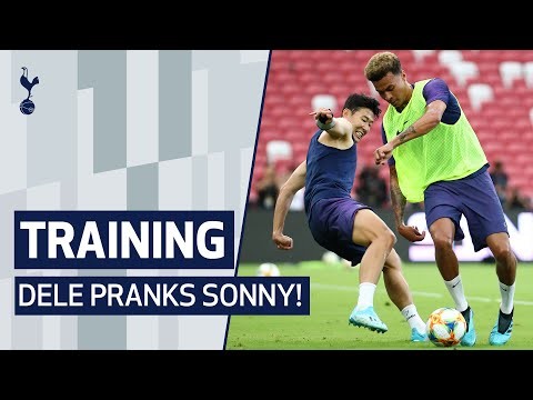 DELE PRANKS SONNY | OPEN TRAINING SESSION IN FRONT OF THE FANS IN SINGAPORE
