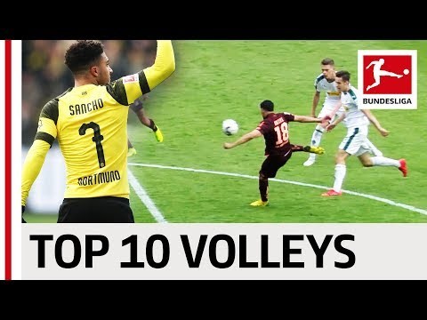 Top 10 Volley Goals in 2018/19 - Lewandowski, Jovic, Sancho & Co.