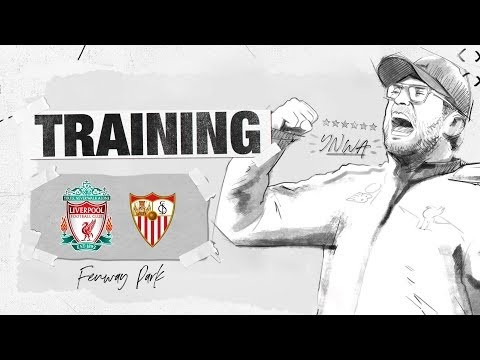 Liverpool FC train at Fenway Park ahead of Sevilla friendly