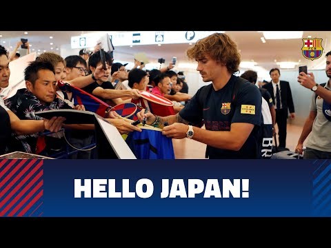 Barça arrive in Tokyo