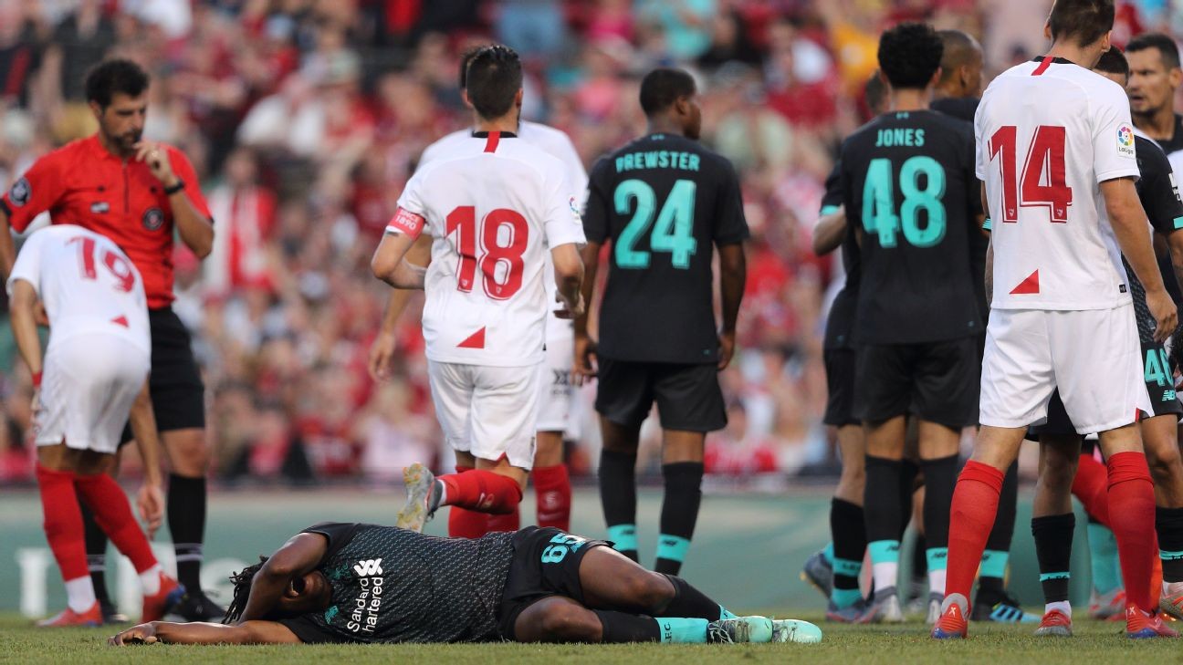 Liverpool youngster 'lucky' after vicious foul