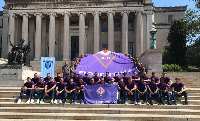 FIORENTINA AND ROCCO COMMISSO VISIT COLUMBIA UNIVERSITY
