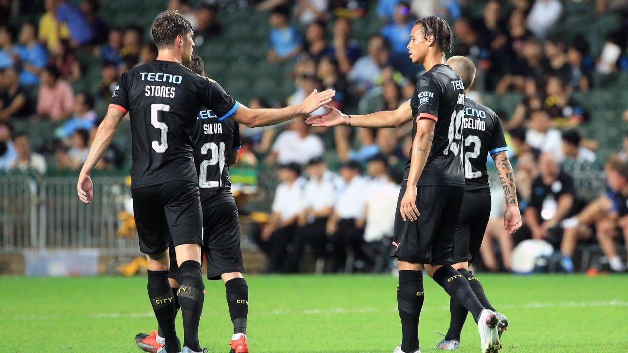 Man City hit Kitchee for six in Hong Kong friendly