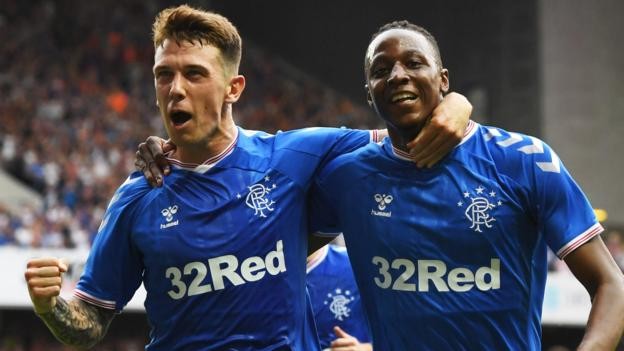 Rangers 2-0 Progres Niederkorn: dominant hosts in strong position to progress