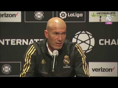 Zidane's pre-Atlético press conference.