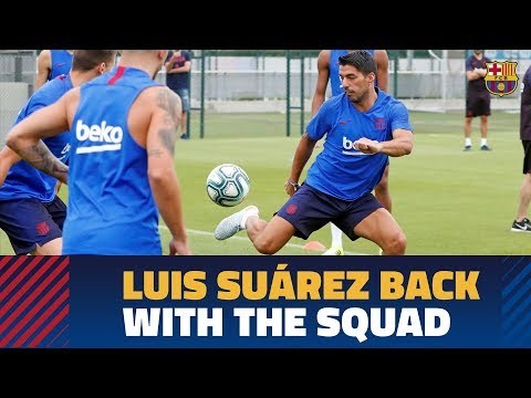 FOLLOW LUIS SUÁREZ | First workout with the rest of the group