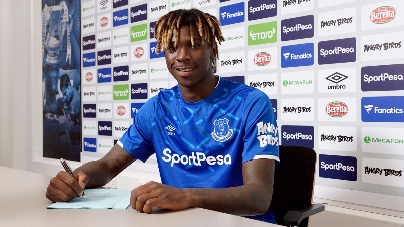 Everton sign Juve striker Kean on five-year deal