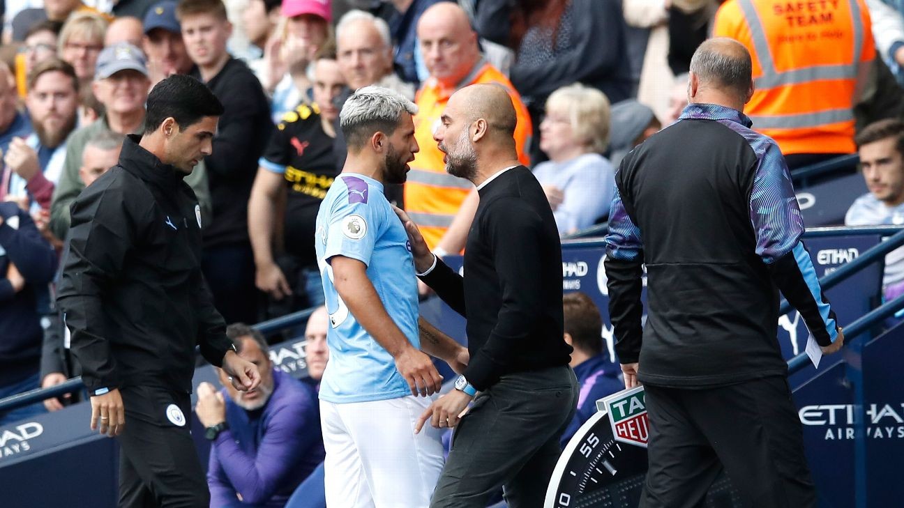 Pep downplays Aguero row: I 'love him a lot'