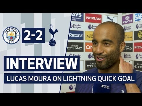 INTERVIEW | LUCAS MOURA ON LIGHTNING QUICK CITY GOAL | Man City 2-2 Spurs