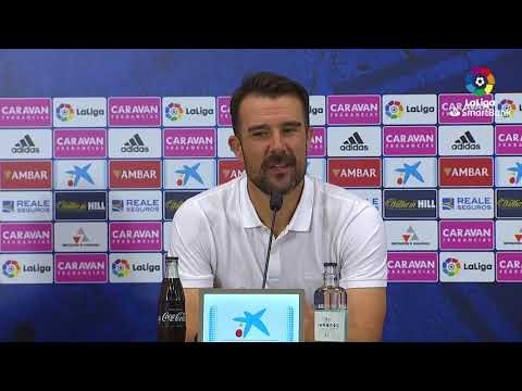 Rueda de prensa de  Aritz López Garai tras el Real Zaragoza vs CD Tenerife (2-0)