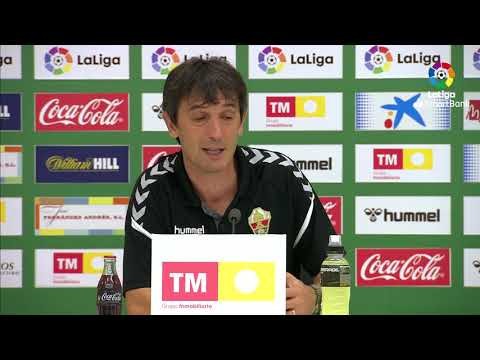 Rueda de prensa de Pacheta tras el Elche CF vs CF Fuenlabrada (0-2)