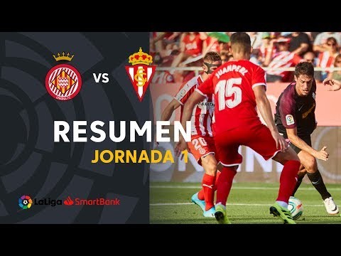 Resumen de Girona FC vs Real Sporting (1-1)