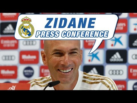Zidane's pre-Real Valladolid press conference. #RMCity