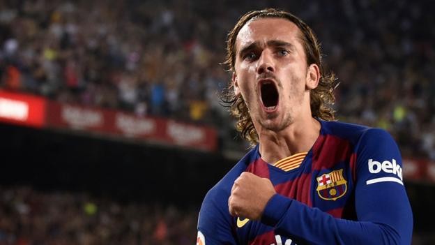 Barcelona 5-2 Real Betis: Antoine Griezmann hits two to seal first La Liga win