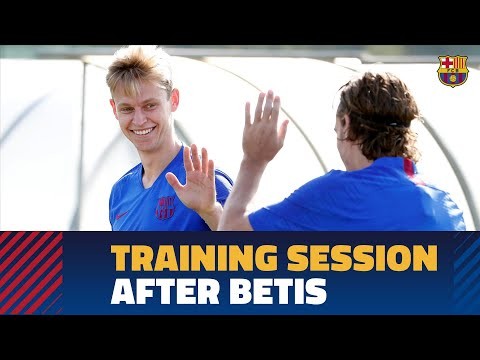 Recovery workout after the victory against Betis