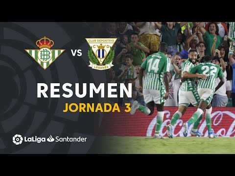 Resumen de Real Betis vs CD Leganés (2-1)