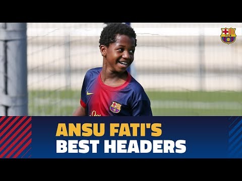 The best headers scored by Ansu Fati at La Masia