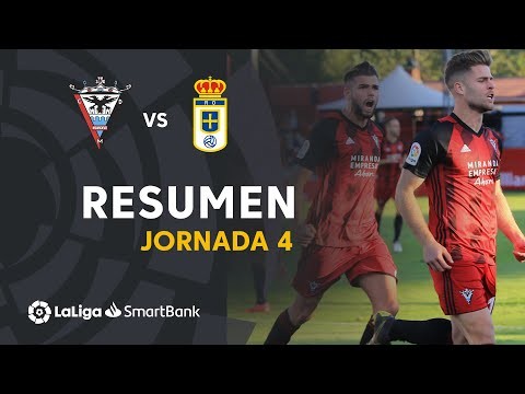 Resumen de CD Mirandés vs Real Oviedo (2-1)