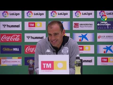 Rueda de prensa de Eloy Jiménez tras el Elche CF vs CD Lugo (1-1)