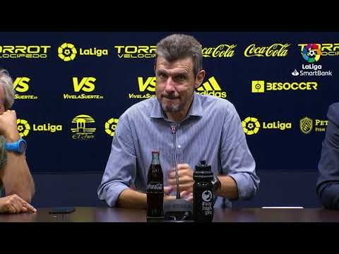 Rueda de prensa de  Juan Carlos Unzué tras el Cádiz CF vs Girona FC (2-0)