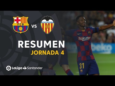 Resumen de FC Barcelona vs Valencia CF (5-2)
