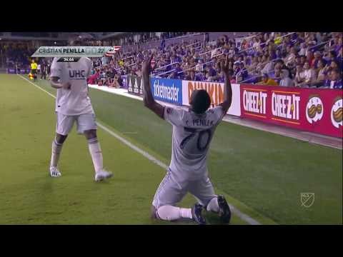 Penilla lobs the Orlando goalkeeper from 24 YARDS OUT!