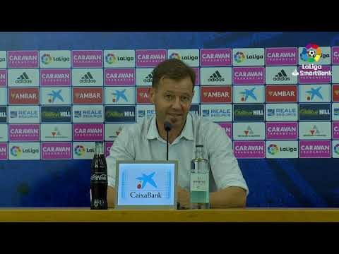Rueda de prensa de  Manuel Mosquera tras el Real Zaragoza vs Extremadura UD (3-1)