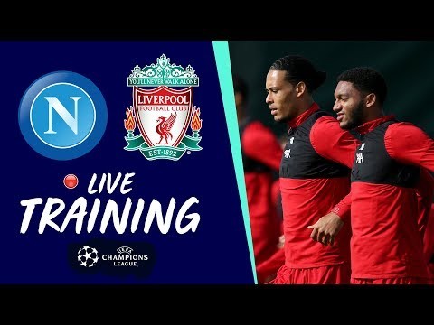 Training: Reds train ahead of Champions League opener at Napoli