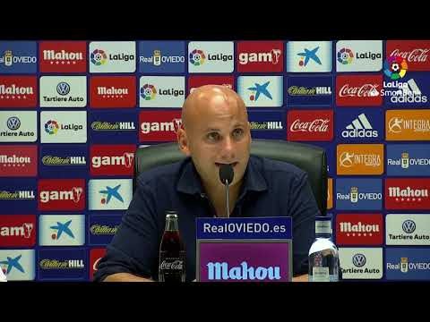 Rueda de prensa de  Javi Rozada tras el Real Oviedo vs Extremadura UD (1-1)
