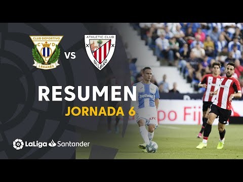 Resumen de CD Leganés vs Athletic Club (1-1)