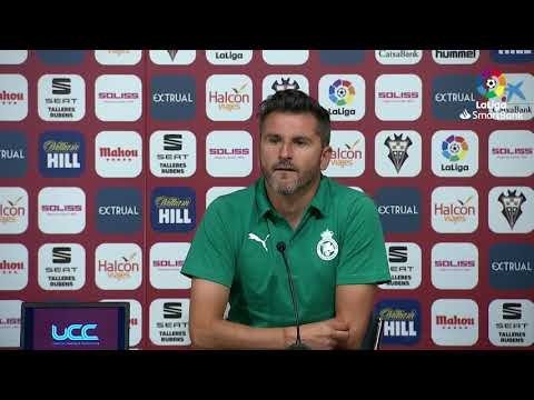 Rueda de prensa de Iván Ania tras el Albacete BP vs Real Racing Club (0-0)