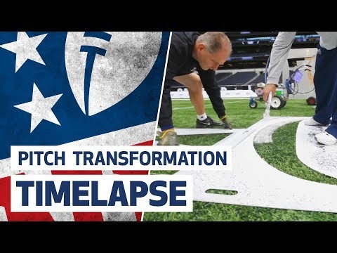 NFL PITCH TRANSFORMATION AT TOTTENHAM HOTSPUR STADIUM