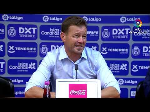 Rueda de prensa de  Manuel Mosquera tras el CD Tenerife vs Extremadura UD (1-2)