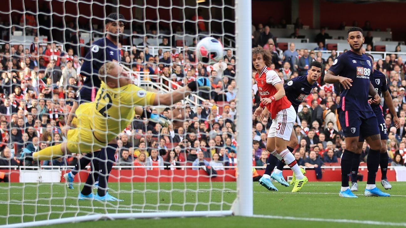 Arsenal seal scrappy Bournemouth win after David Luiz goal