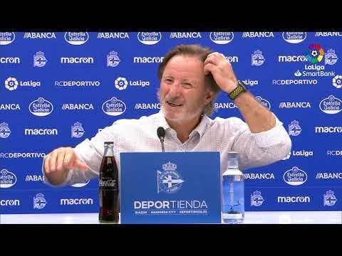 Rueda de prensa de Juan Antonio Anquela tras el RC Deportivo vs UD Almería (0-0)