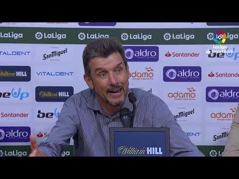 Rueda de prensa de Juan Carlos Unzué tras el Real Racing Club vs Girona FC (0-3)