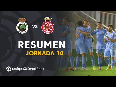 Resumen de Real Racing Club vs Girona FC (0-3)