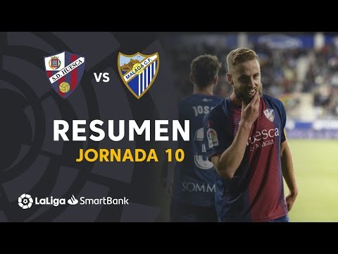 Resumen de SD Huesca vs Málaga CF (2-0)