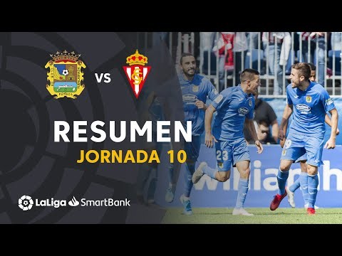 Resumen de CF Fuenlabrada vs Real Sporting (2-0)
