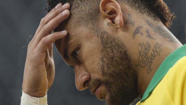 Neymar wins 100th Brazil cap in draw with Senegal