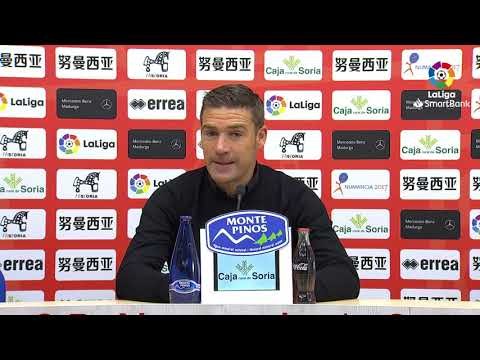 Rueda de prensa de Luis Carrión tras el CD Numancia vs Real Zaragoza (0-1)