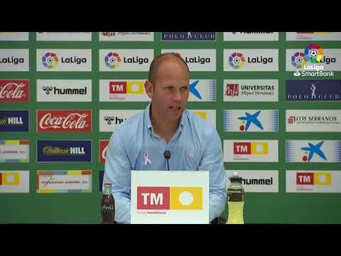 Rueda de prensa de  José Alberto López tras el Elche CF vs Real Sporting (0-1)