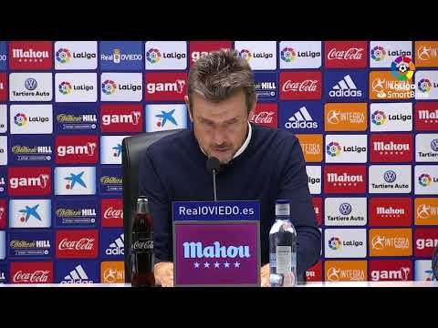 Rueda de prensa de Juan Carlos Unzué tras el Real Oviedo vs Girona FC (4-2)