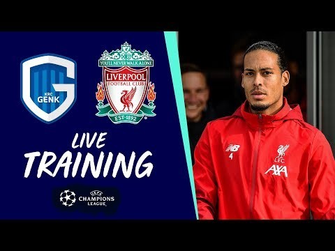 Live Pre-Champions League training from Melwood | Genk vs Liverpool