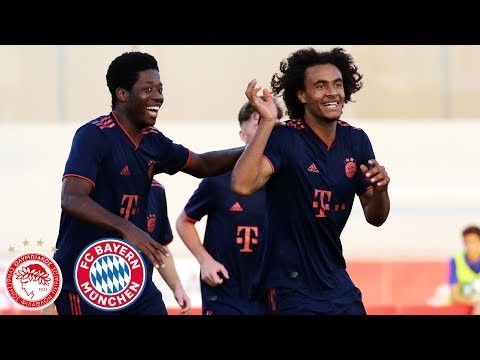 Joshua Zirkzee scores 3 Goals | Olympiakos Piräus vs. FC Bayern 0-4 | Highlights - UEFA Youth League