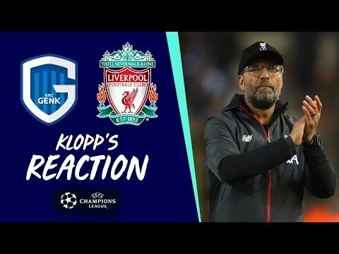 Klopp's reaction: 'All four goals were beautiful' | Genk vs Liverpool